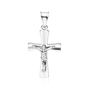 Silver (925) diamond cut pendant cross