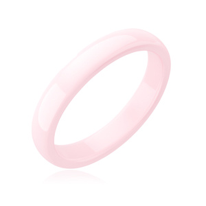 Pink ceramic ring 3mm