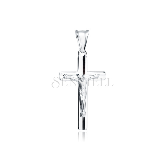 Silver (925) diamond cut pendant cross