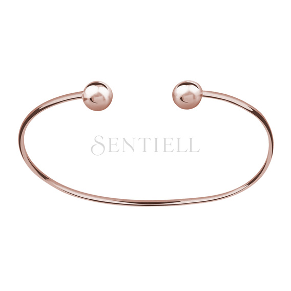 Silver (925) bracelet, rose gold-plated