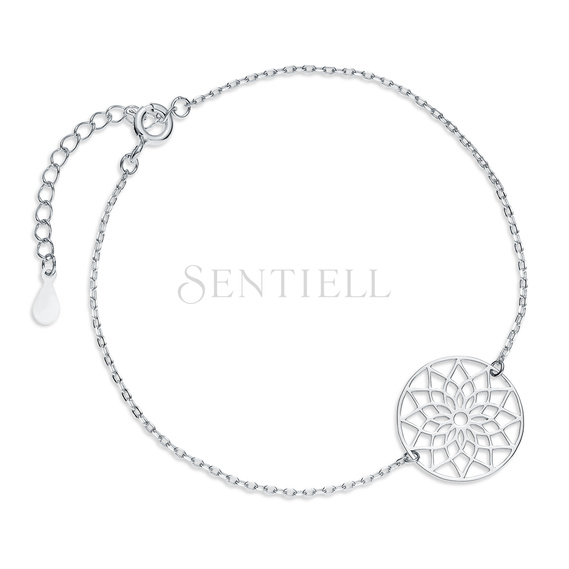 Silver (925) bracelet - mandala