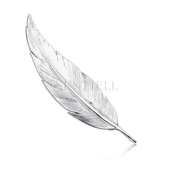 Silver (925) brooch feather