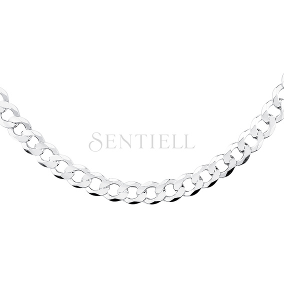 Silver (925) diamond-cut chain - curb extra flat Ø 250