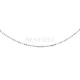 Silver (925) ball chain necklace for military tags
