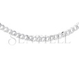 Silver (925) diamond-cut chain - curb extra flat Ø 120