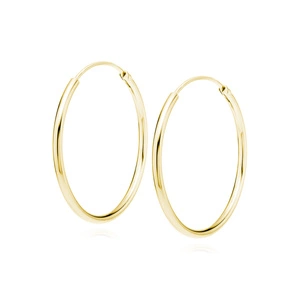 Silver (925) gold-plated earrings hoop