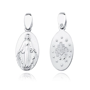 Silver (925) doublesided pendant - Miraculous Virgin Mary / Blessed Virgin Mary 