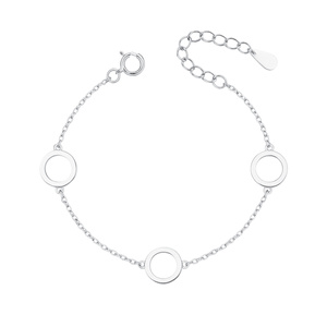 Silver (925) bracelet - three circles