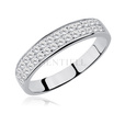 Silver (925) ring white zirconia