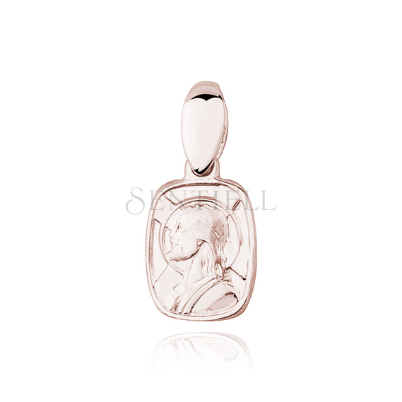 Silver (925) rose gold-plated pendant Jesus Christ