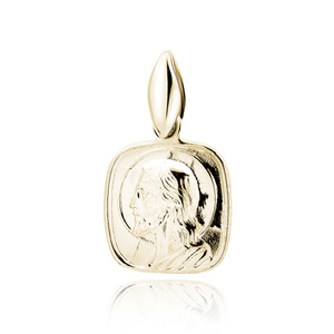 Silver (925) gold-plated pendant Jesus Christ