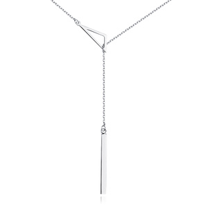 Silver (925) necklace - triangle