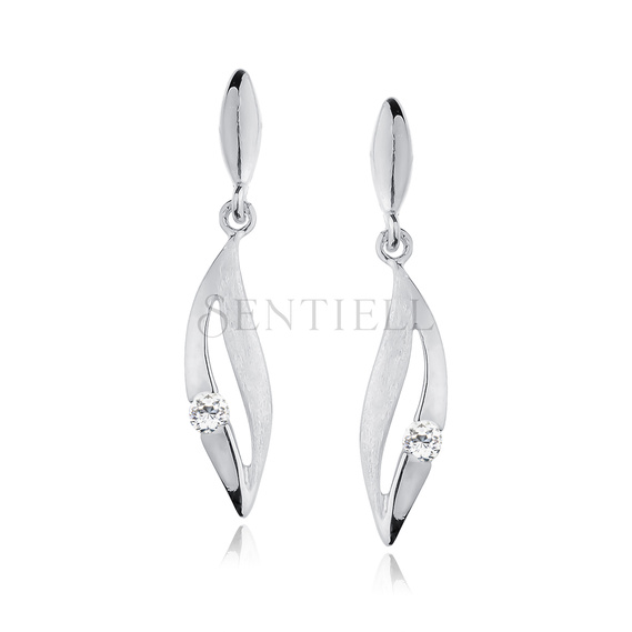 Silver (925) Earrings white zirconia