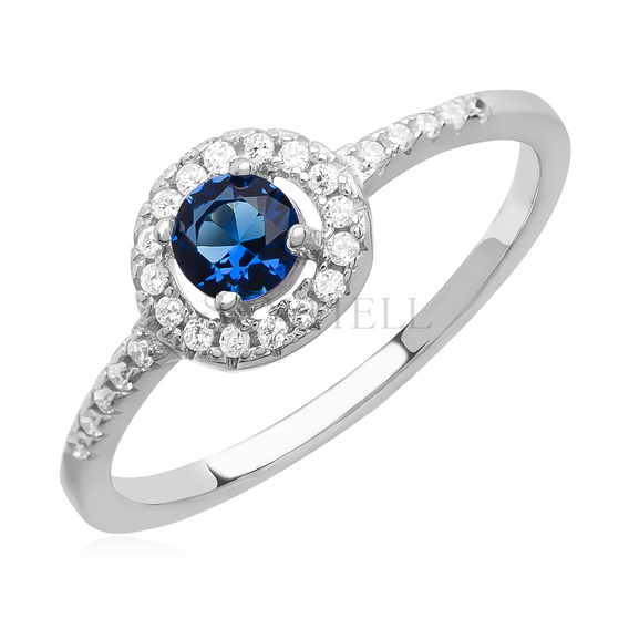 Silver (925) ring with sapphire zirconia