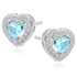 Rhodium \ Aquamarine || White