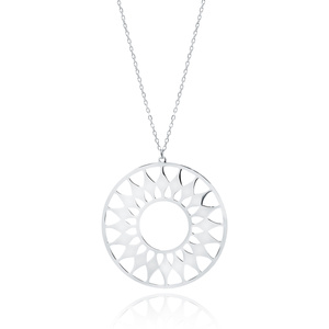 Silver (925) necklace - mandala