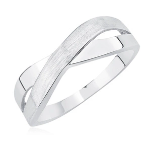 Silver (925) subtle, braid ring