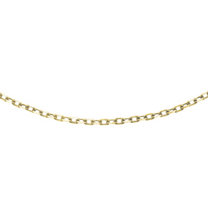 Silver (925) gold-plated chain anchor diamond cut without plating