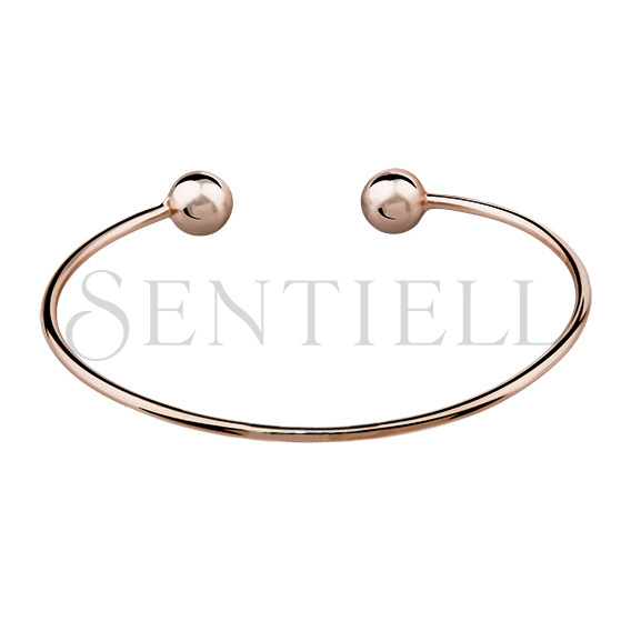 Silver (925) bracelet, rose gold-plated