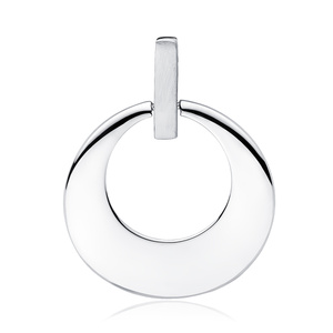 Silver (925) round elegant pendant