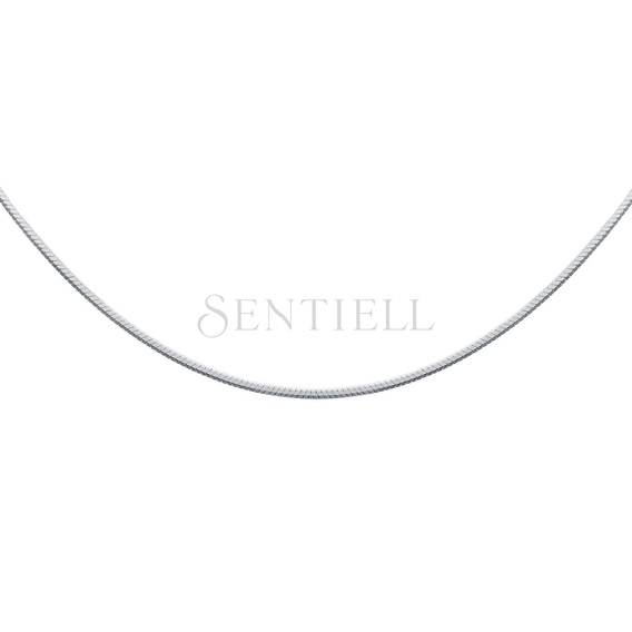 Silver (925) chain 8 sides snake  Ø 020 - rhodium plated