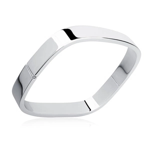 Silver (925) square bangle