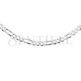 Silver (925) diamond-cut chain - figaro extra flat Ø 120