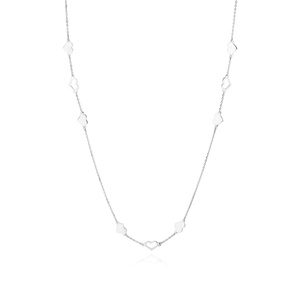 Silver (925) necklace hearts
