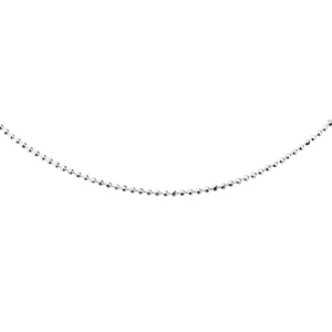 Silver (925) ball chain necklace for military tags