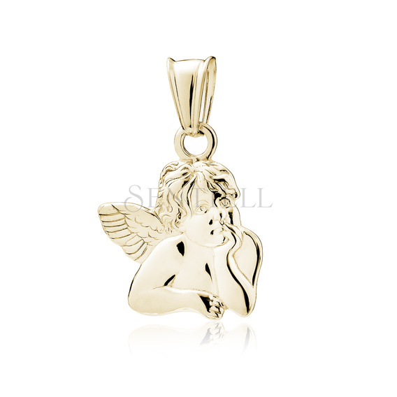 Silver (925) gold-plated pendant - Angel