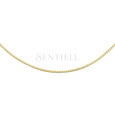 Silver (925) gold-plated Venetian box chain - diamond-cut