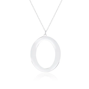 Silver (925) necklace - letter O