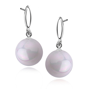 Silver earrings 925 balls - pearl