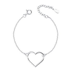 Silver (925) bracelet heart