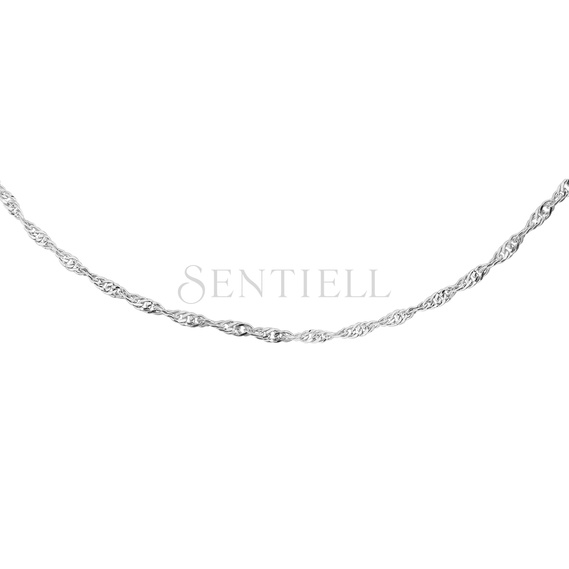 Silver (925) rhodium-plated chain singapur Ø 027