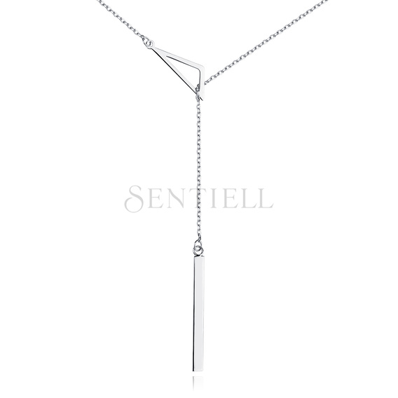 Silver (925) necklace - triangle