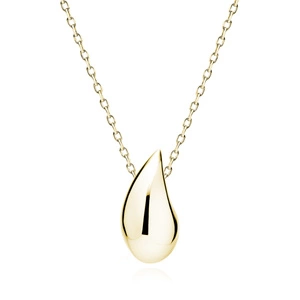 Silver (925) gold-plated drop necklace - 18mm