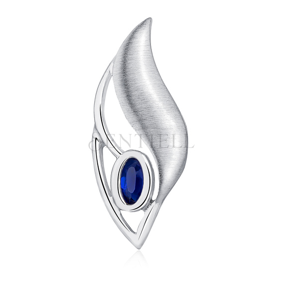 Silver (925) pendant with sapphire zirconia