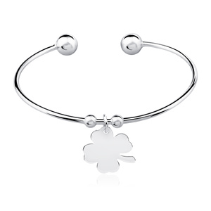 Silver (925) bracelet - clover