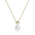 White \ 14K Yellow gold (e-coating)