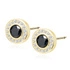 14K Yellow gold (e-coating) \ Black || White