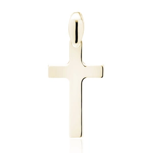 Silver (925) pendant cross - simple satin