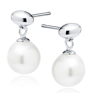 Silver (925) pearl earrings
