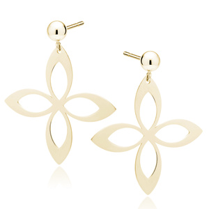 Silver (925) gold-plated earrings