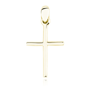 Silver (925) gold-plated pendant cross