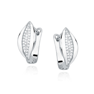 Silver (925) earrings white zirconias