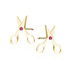 Ruby \ 14K Yellow gold (e-coating)