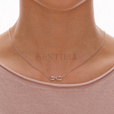 Silver (925) necklace Infinity rose gold-plated