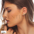 Silver (925) cuff earrings, gold-plated