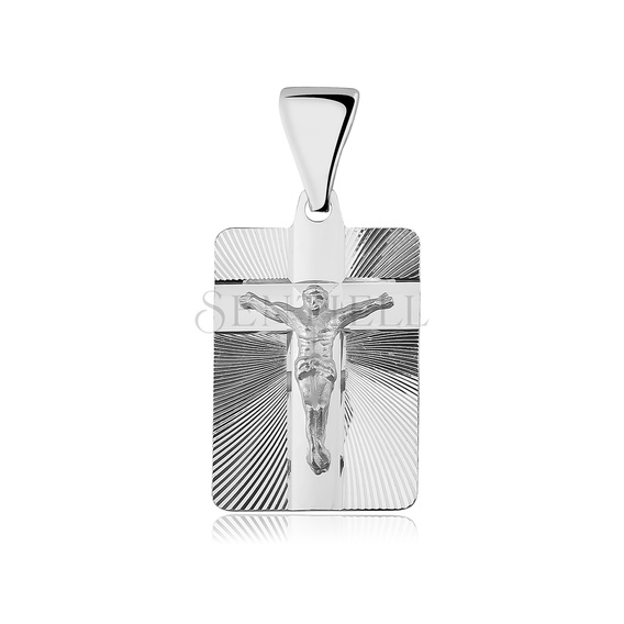 Silver (925) pendant Jesus on cross